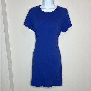 24/7 Comfort Apparel Blue Sheath Mini Dress